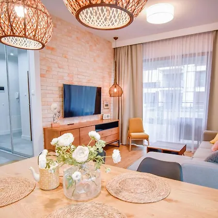 公寓 Apartament Z Sypialnia, Parkingiem I Tarasem 46M 斯维诺乌伊希切